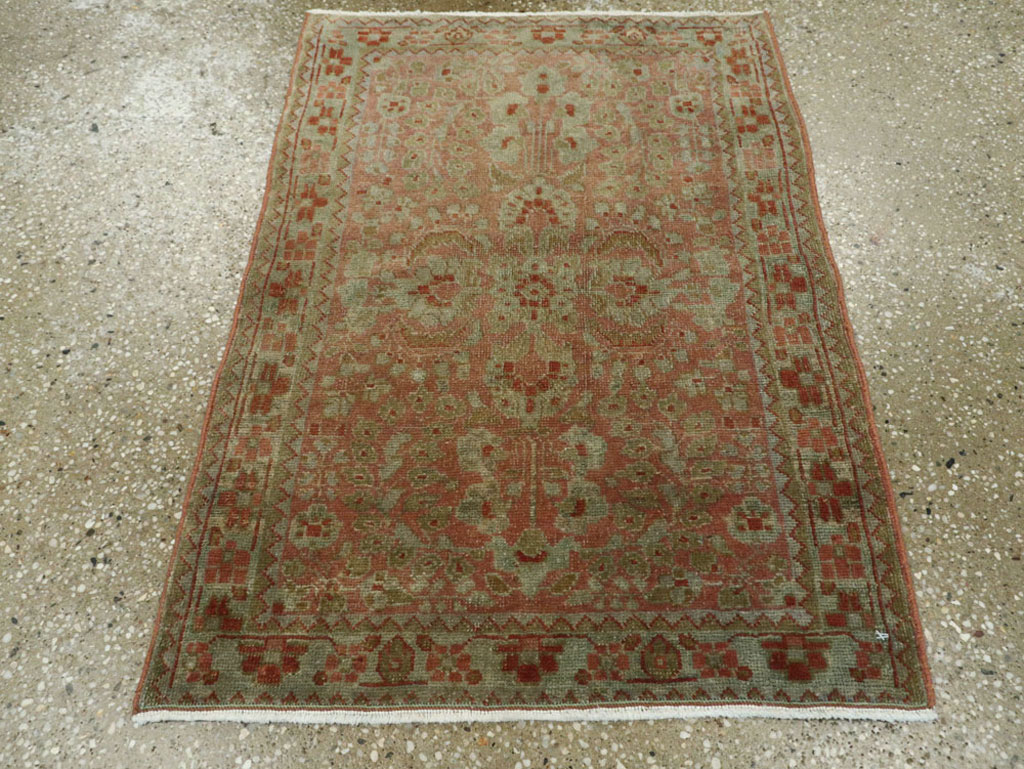 Antique Persian Sarouk Rug, No.22134 - Staging
