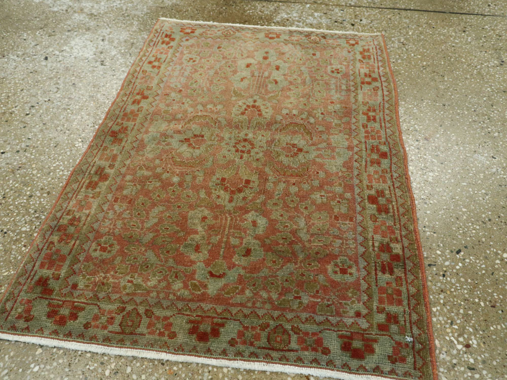 Antique Persian Sarouk Rug, No.22134 - Staging