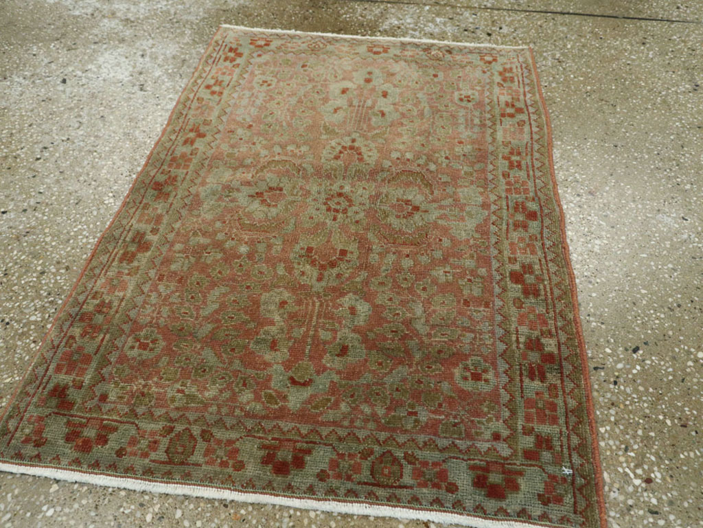 Antique Persian Sarouk Rug, No.22134 - Staging