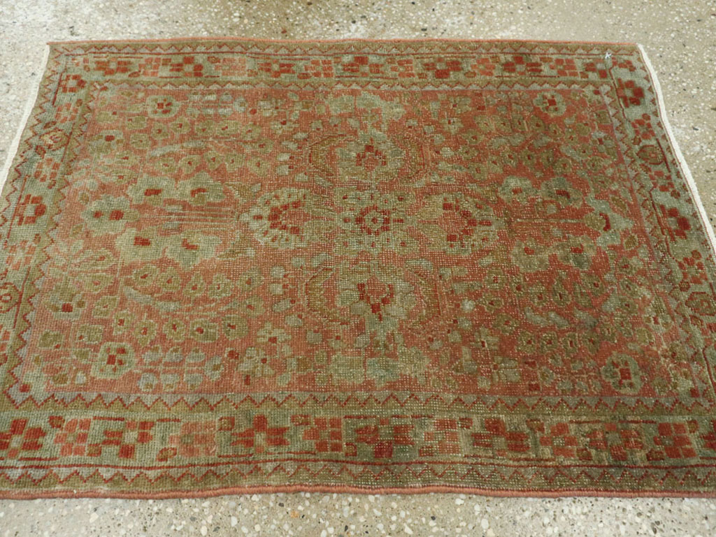 Antique Persian Sarouk Rug, No.22134 - Staging