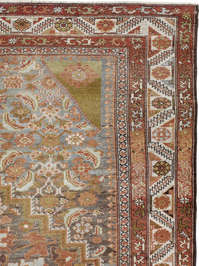 Antique Persian Bakhtiari Carpet, No.22138 - Staging