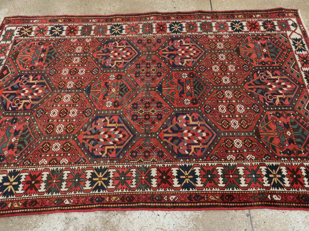 Vintage Persian Bakhtiari Rug, No.22139 - Staging