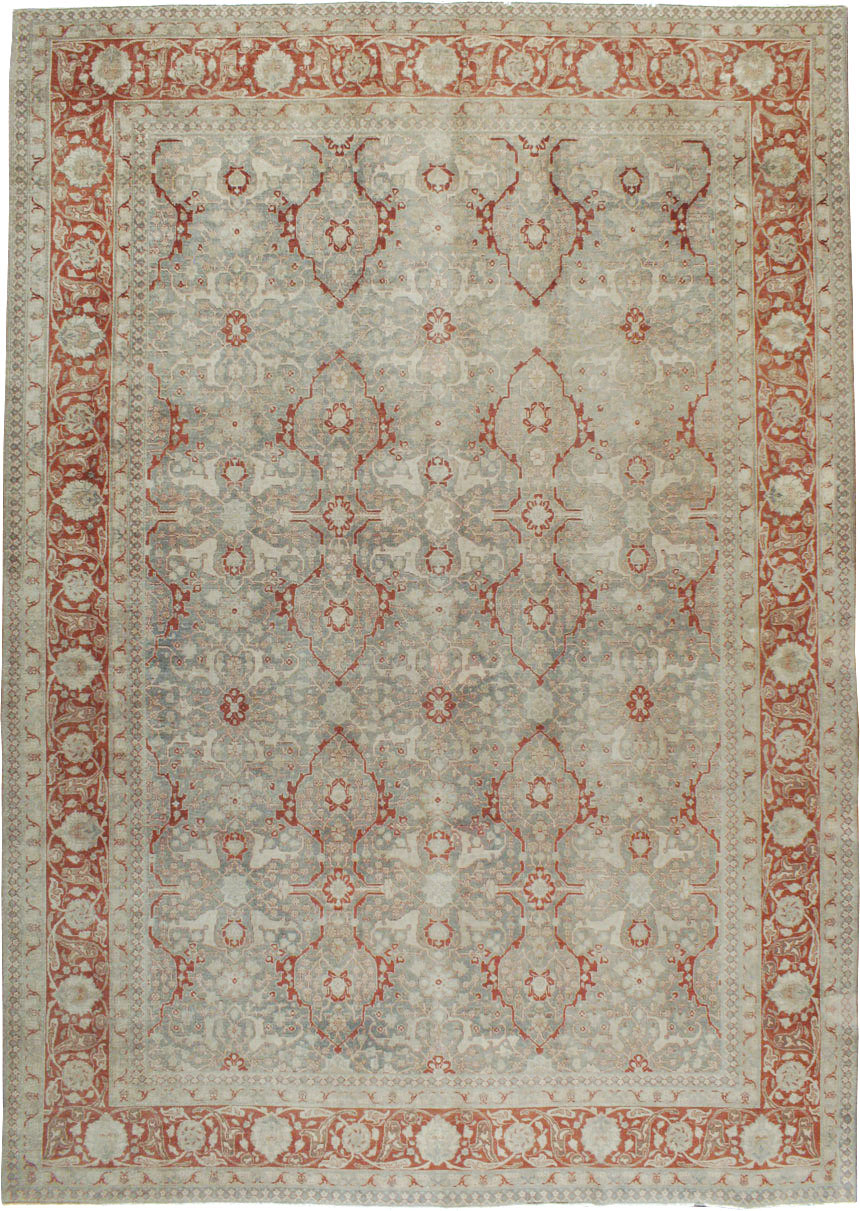 Antique Persian Tabriz Carpet, No.22141 - Staging