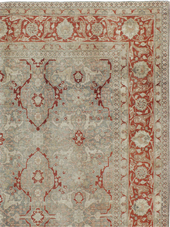 Antique Persian Tabriz Carpet, No.22141 - Staging