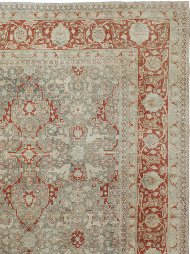 Antique Persian Tabriz Carpet, No.22141 - Staging