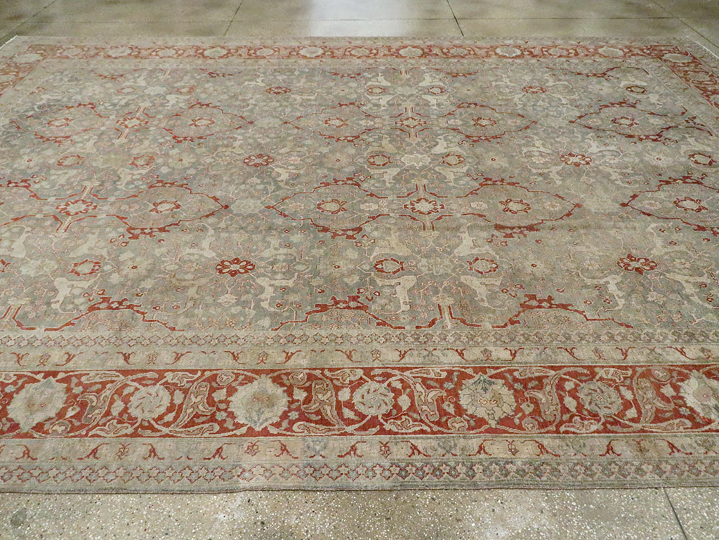 Antique Persian Tabriz Carpet, No.22141 - Staging