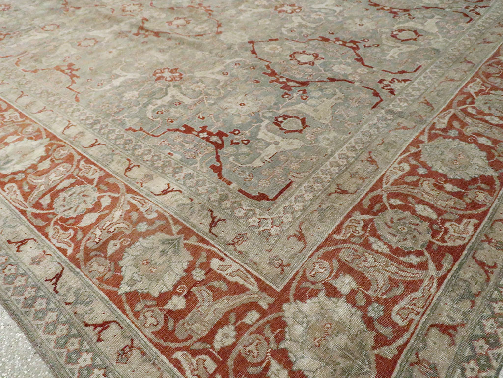 Antique Persian Tabriz Carpet, No.22141 - Staging