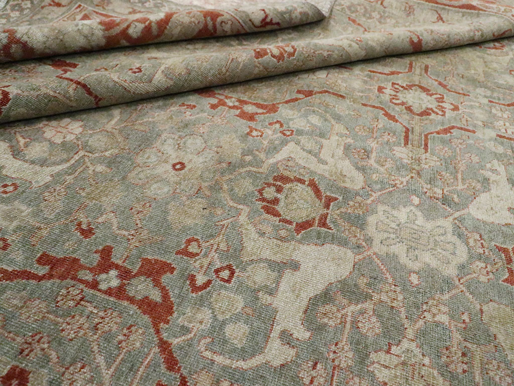 Antique Persian Tabriz Carpet, No.22141 - Staging