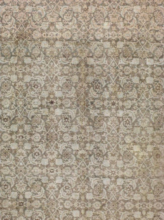 Antique Persian Tabriz Room Size CarpetCarpet, No.22142 - Staging