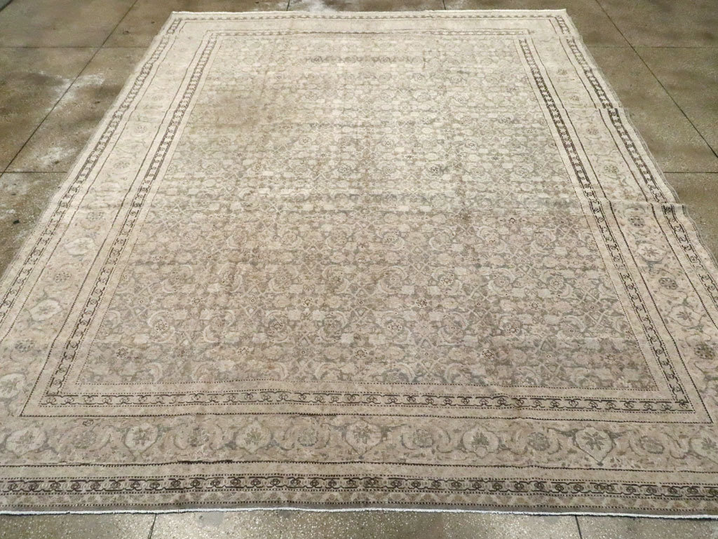 Antique Persian Tabriz Room Size CarpetCarpet, No.22142 - Staging