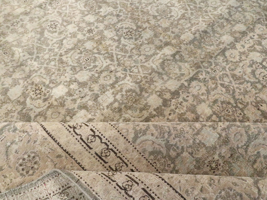 Antique Persian Tabriz Room Size CarpetCarpet, No.22142 - Staging