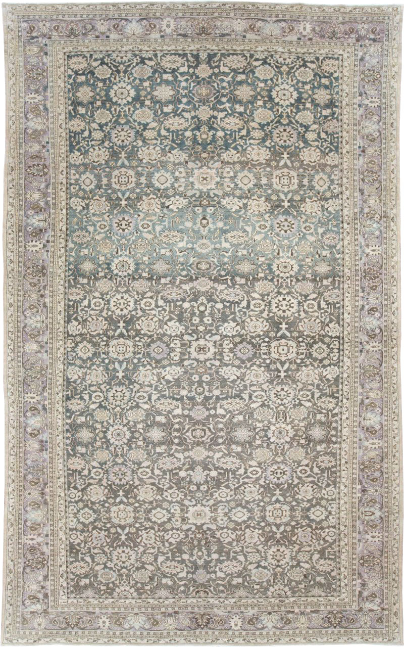 Vintage Persian Malayer Large Room Size Carpet, No.22145 - Staging