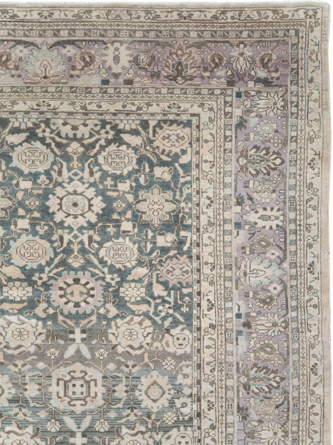 Vintage Persian Malayer Large Room Size Carpet, No.22145 - Staging