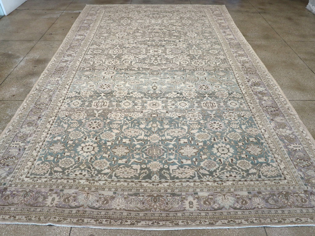 Vintage Persian Malayer Large Room Size Carpet, No.22145 - Staging