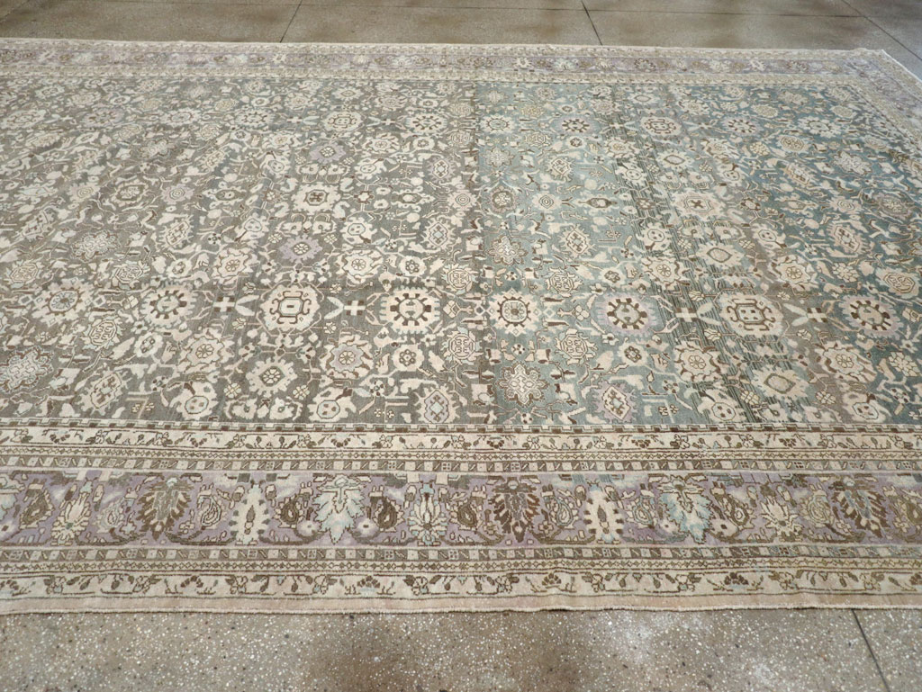 Vintage Persian Malayer Large Room Size Carpet, No.22145 - Staging