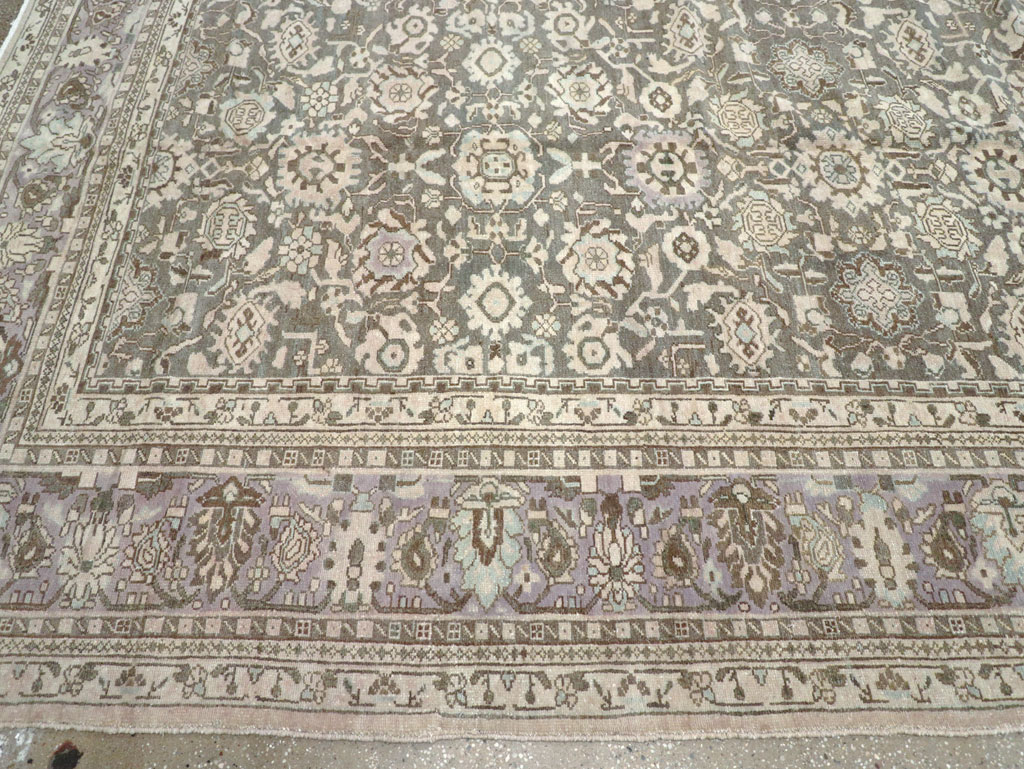 Vintage Persian Malayer Large Room Size Carpet, No.22145 - Staging