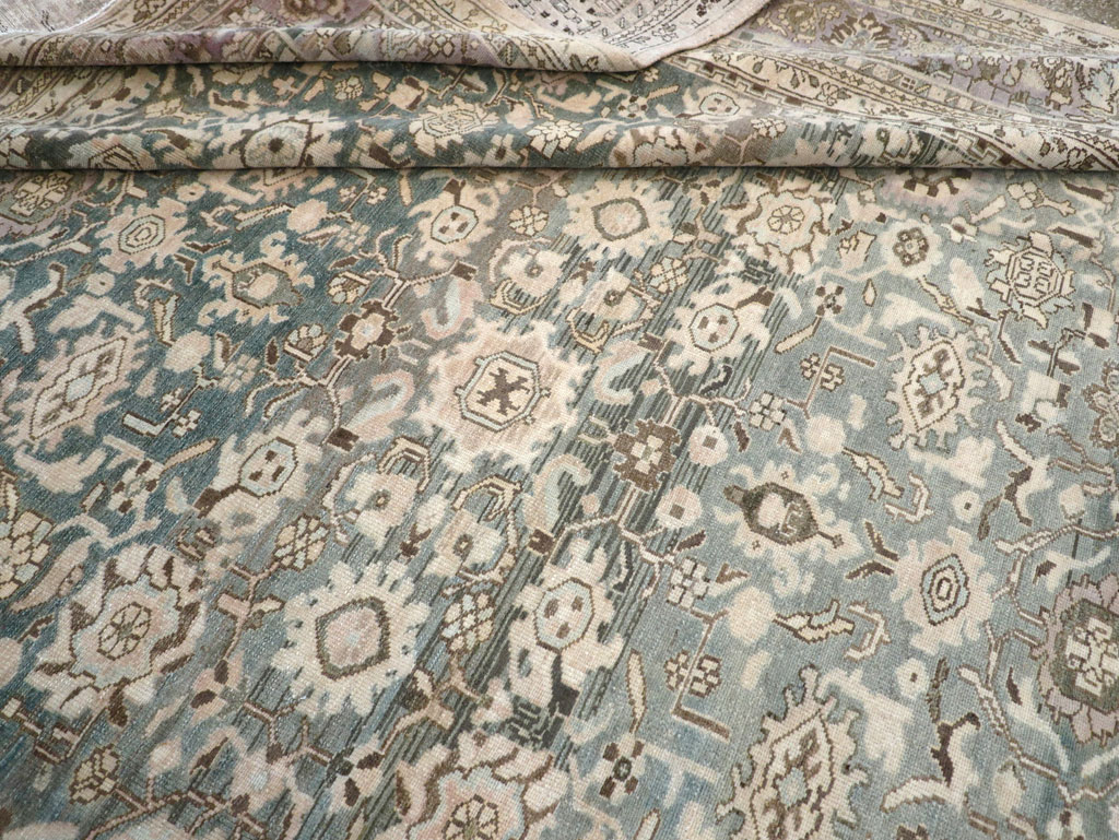 Vintage Persian Malayer Large Room Size Carpet, No.22145 - Staging