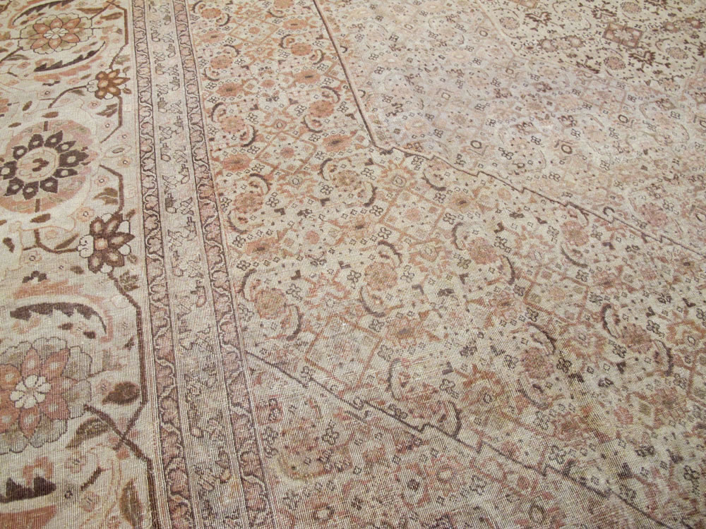 Antique Persian Tabriz Carpet, No.22148 - Staging
