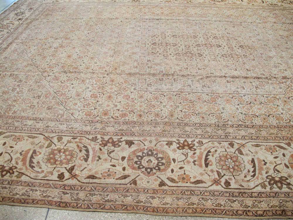 Antique Persian Tabriz Carpet, No.22148 - Staging