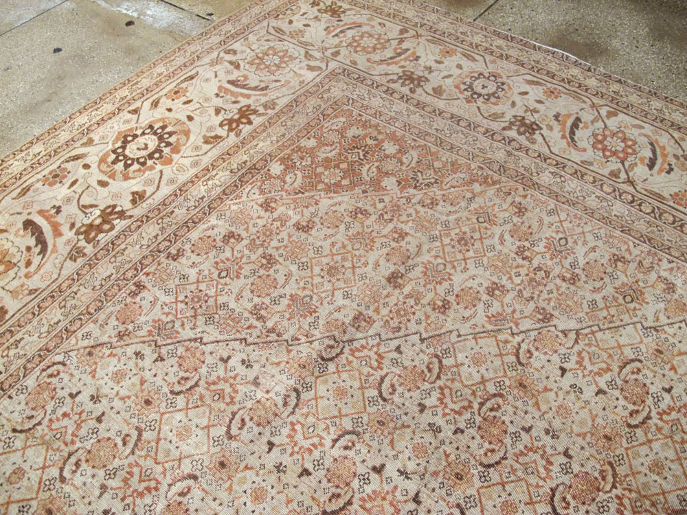 Antique Persian Tabriz Carpet, No.22148 - Staging