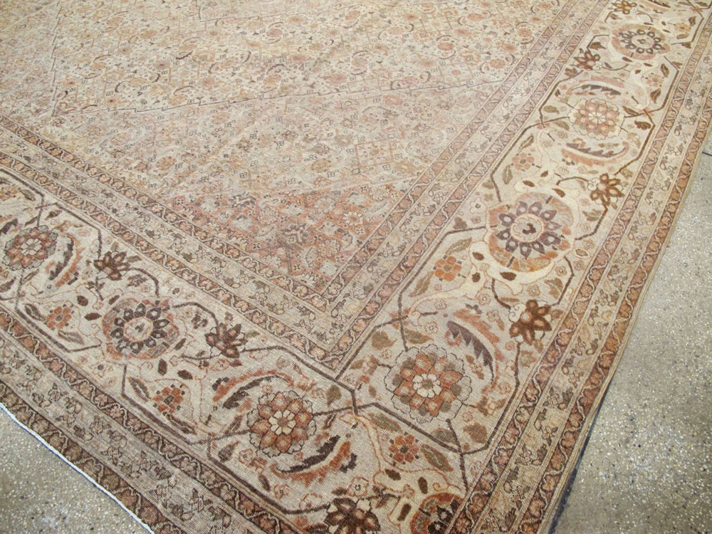 Antique Persian Tabriz Carpet, No.22148 - Staging