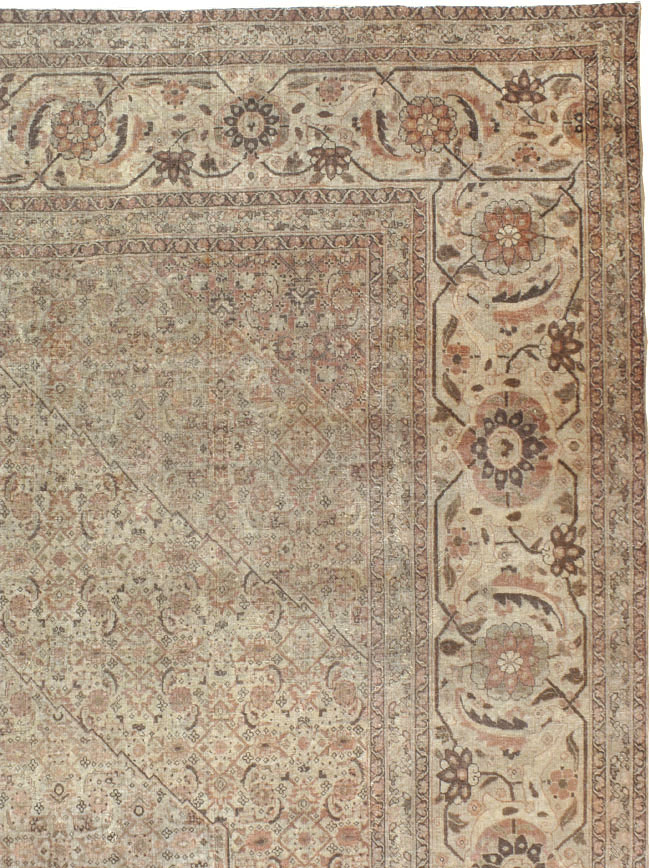 Antique Persian Tabriz Carpet, No.22148 - Staging