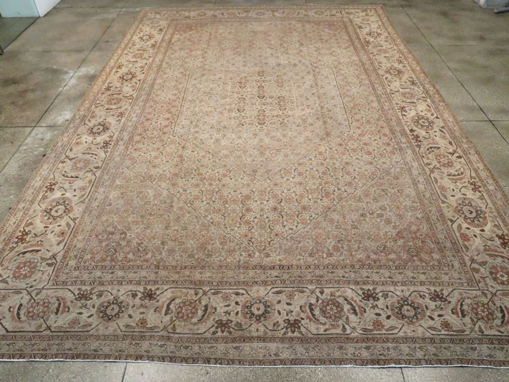 Antique Persian Tabriz Carpet, No.22148 - Staging