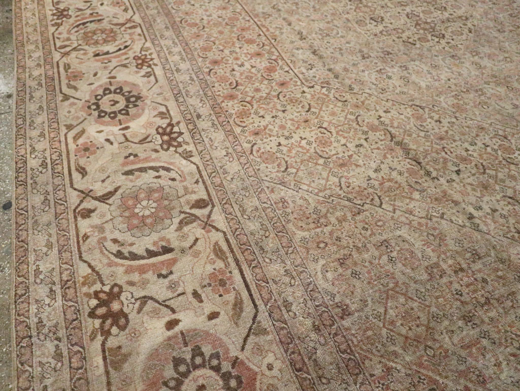 Antique Persian Tabriz Carpet, No.22148 - Staging