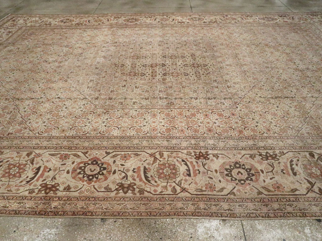 Antique Persian Tabriz Carpet, No.22148 - Staging