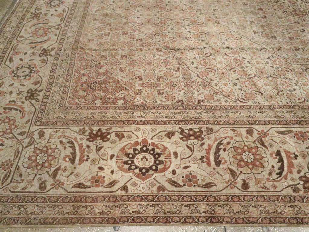Antique Persian Tabriz Carpet, No.22148 - Staging