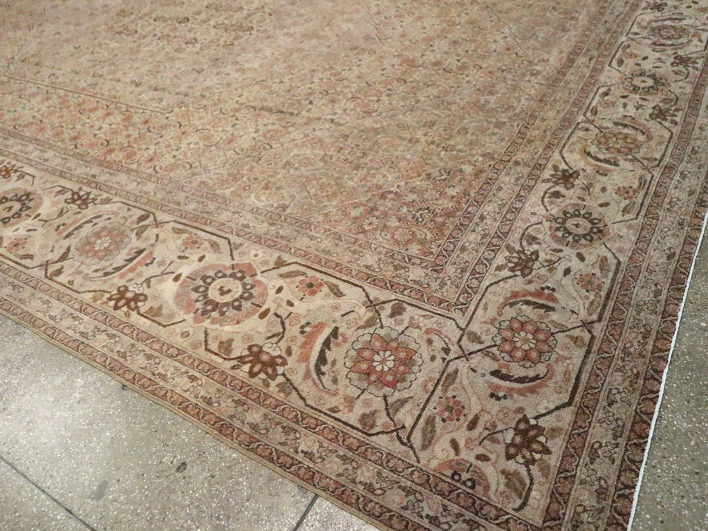 Antique Persian Tabriz Carpet, No.22148 - Staging