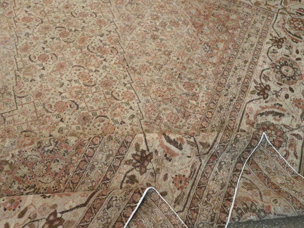Antique Persian Tabriz Carpet, No.22148 - Staging