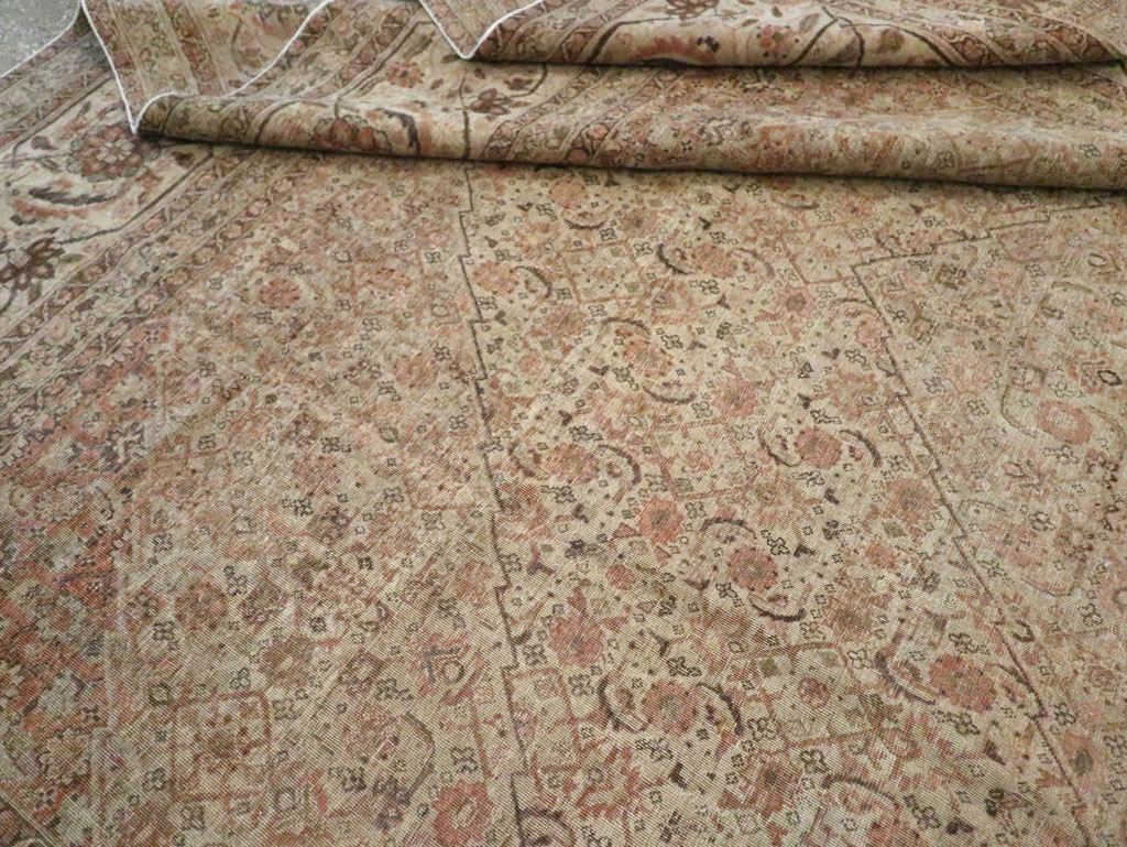 Antique Persian Tabriz Carpet, No.22148 - Staging