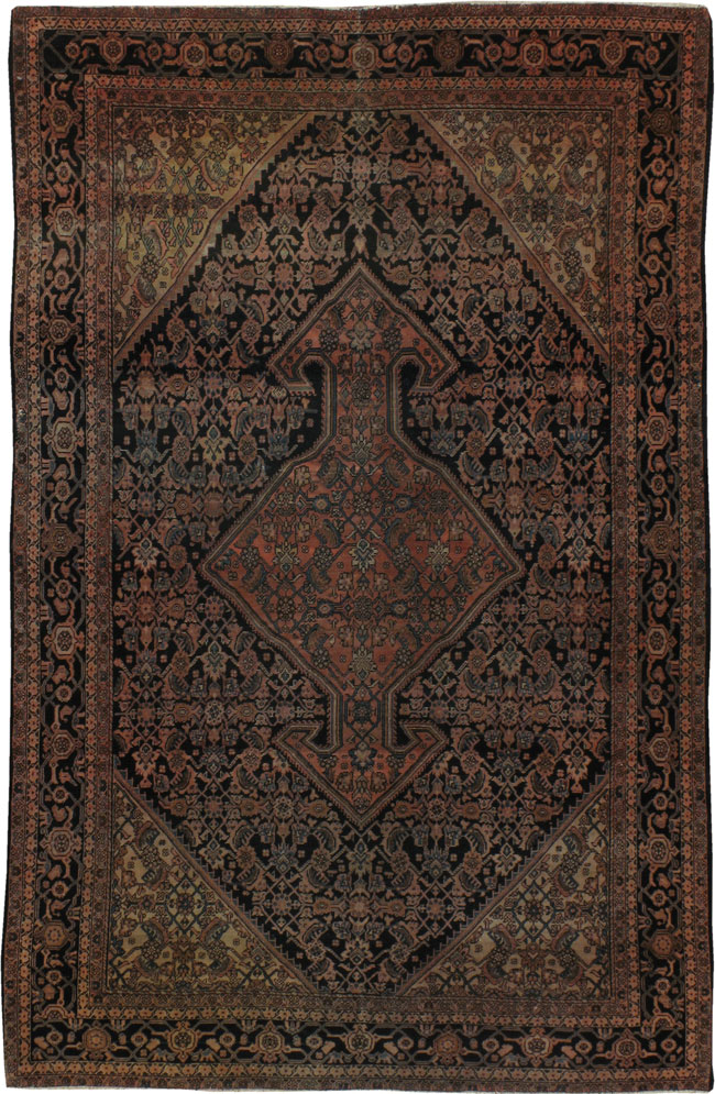 Antique Persian Sarouk Fereghan Rug, No.22157 - Staging