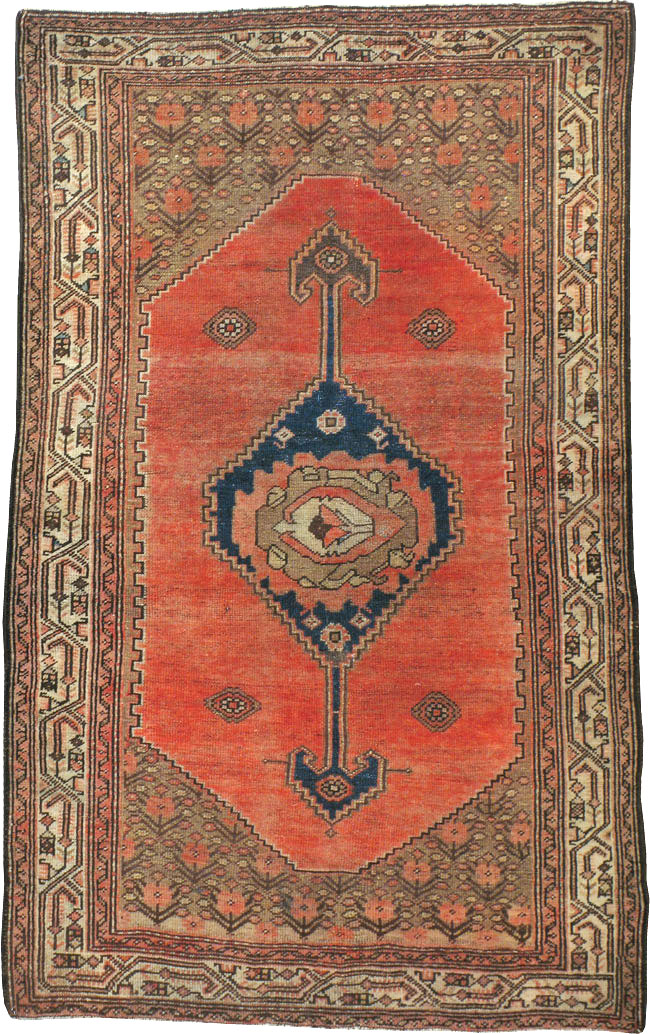 Antique Persian Kurdish Rug, No.22162 - Staging