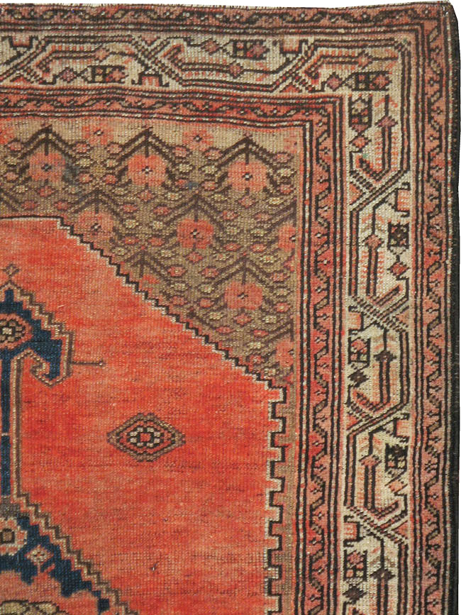 Antique Persian Kurdish Rug, No.22162 - Staging