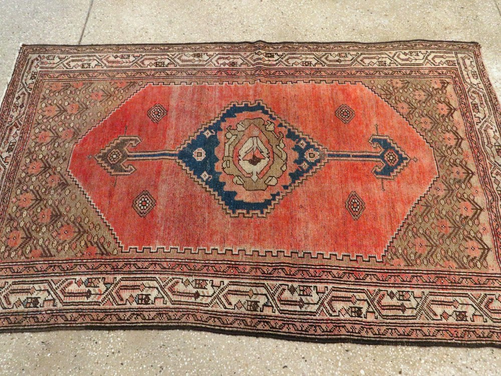 Antique Persian Kurdish Rug, No.22162 - Staging