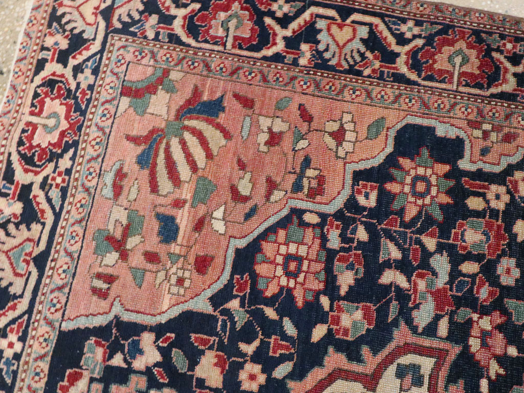Antique Persian Sarouk Fereghan Rug, No.22163 - Staging