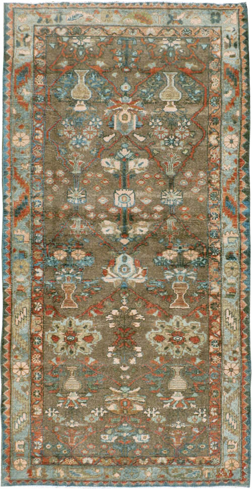 Vintage Persian Malayer Rug, No.22174 - Staging