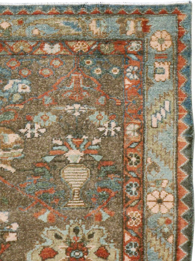Vintage Persian Malayer Rug, No.22174 - Staging