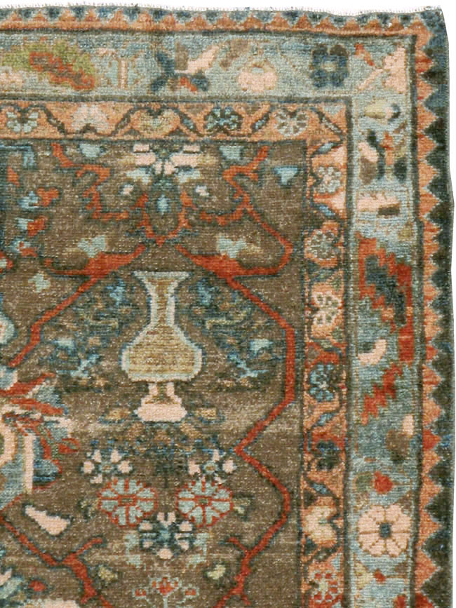 Vintage Persian Malayer Rug, No.22174 - Staging
