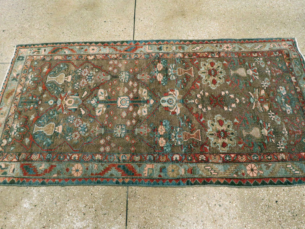 Vintage Persian Malayer Rug, No.22174 - Staging