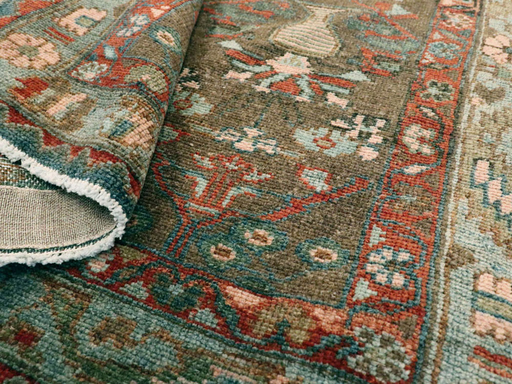 Vintage Persian Malayer Rug, No.22174 - Staging
