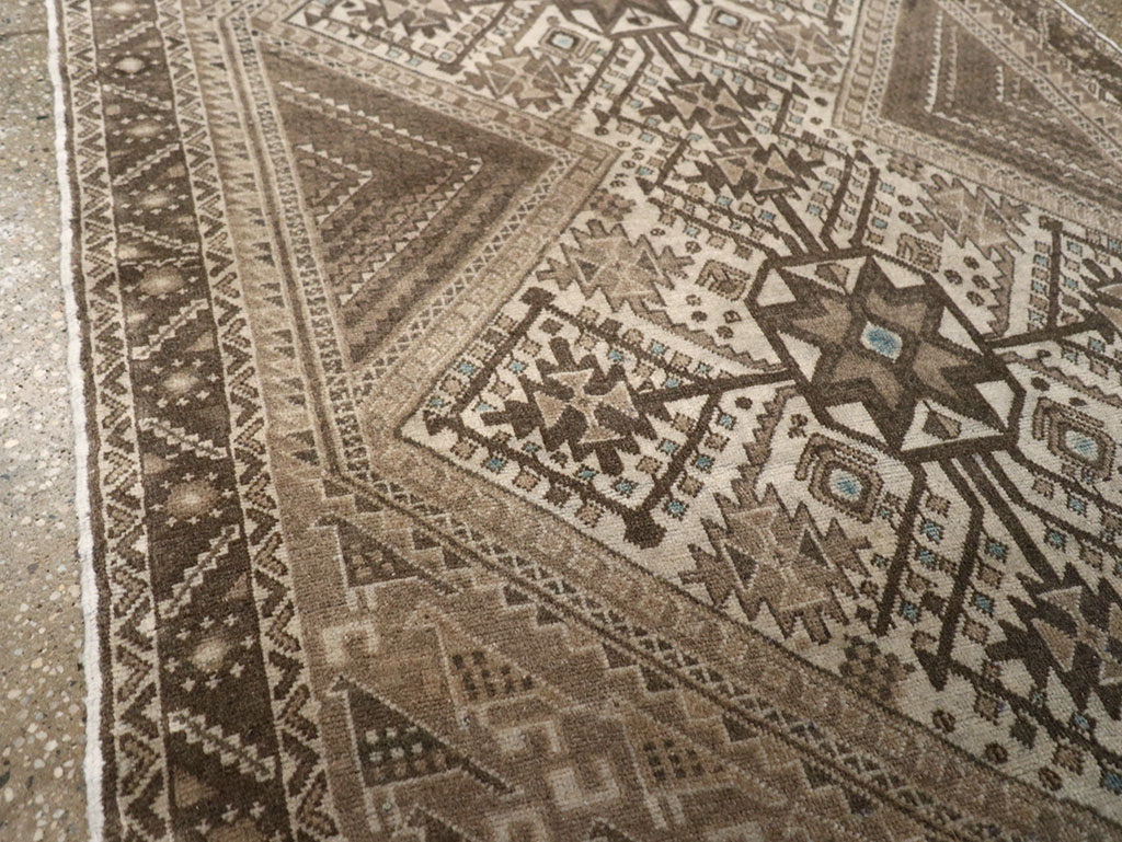 Vintage Persian Afshar Rug, No.22184 - Staging