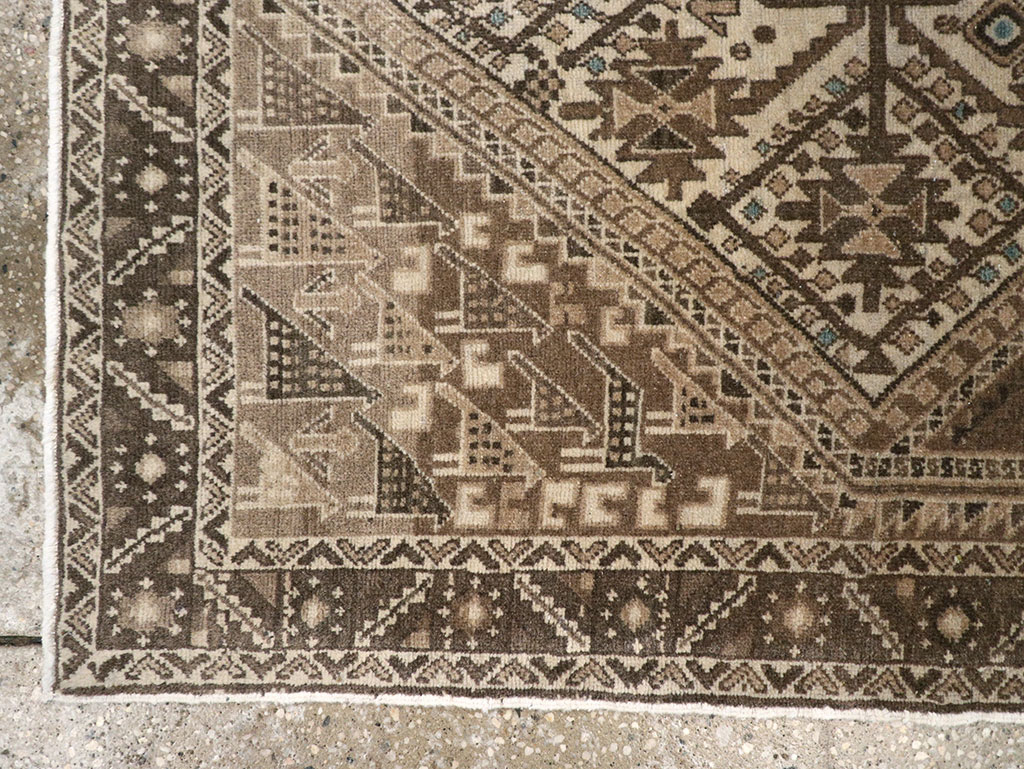 Vintage Persian Afshar Rug, No.22184 - Staging