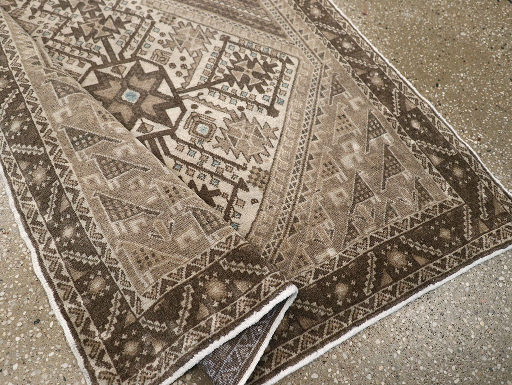 Vintage Persian Afshar Rug, No.22184 - Staging