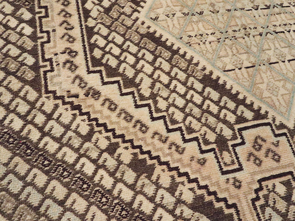 Vintage Persian Afshar Rug, No.22189 - Staging