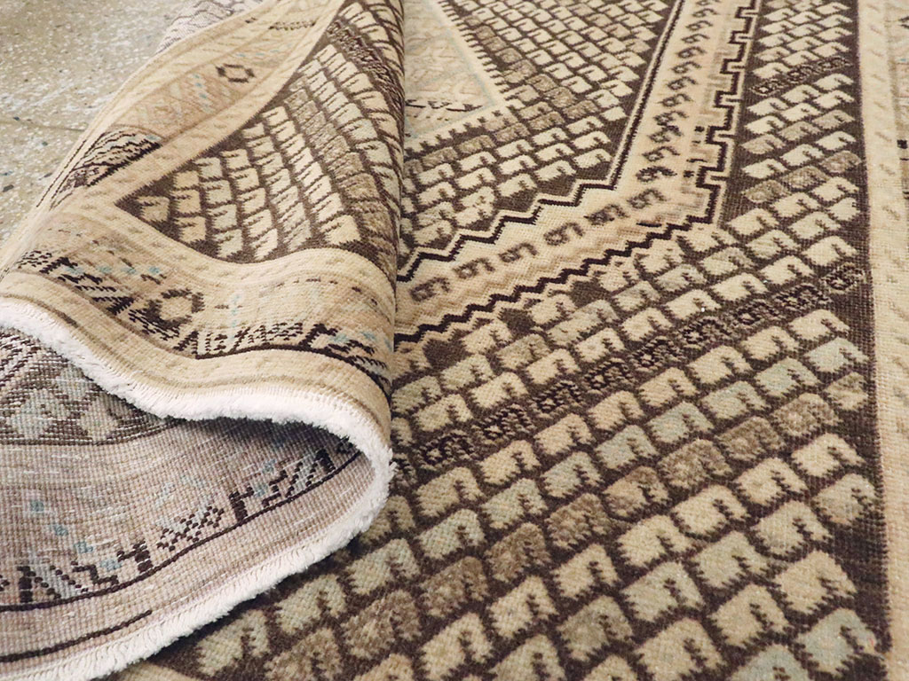 Vintage Persian Afshar Rug, No.22189 - Staging