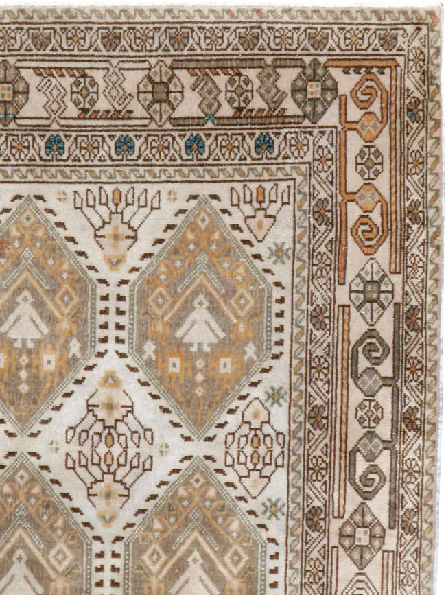 Vintage Persian Afshar Rug, No.22190 - Staging