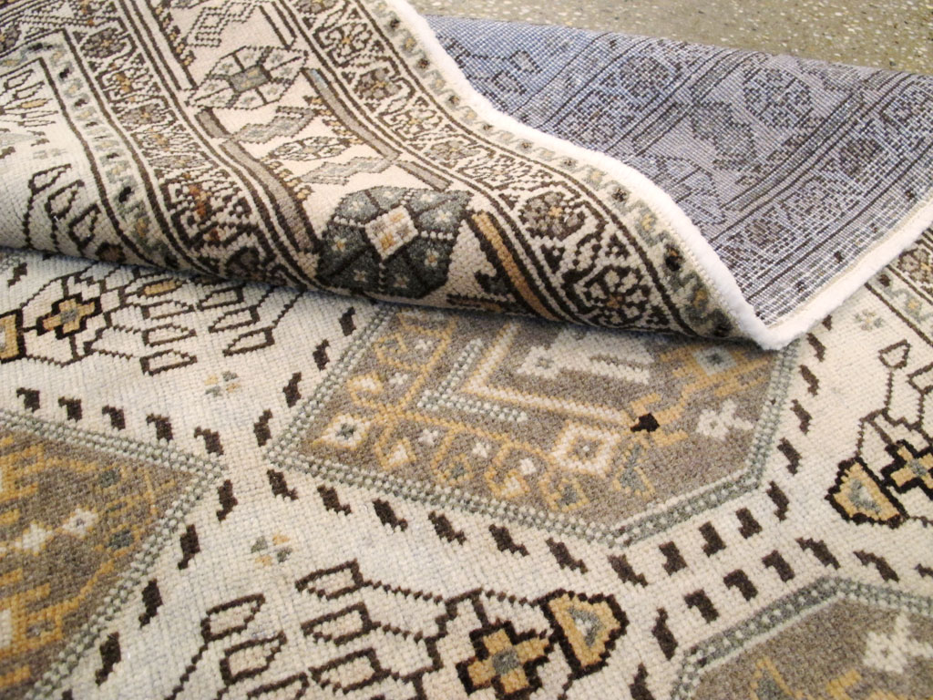 Vintage Persian Afshar Rug, No.22190 - Staging